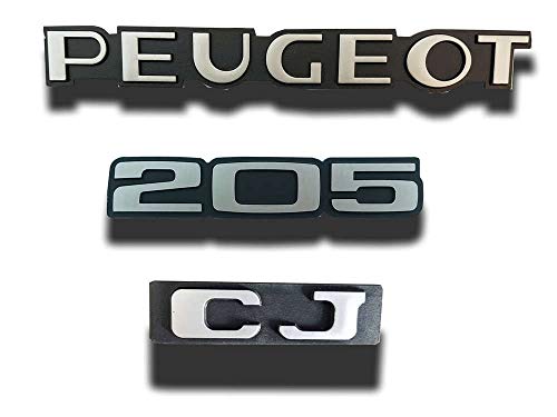 youngtimersclassic 3 Monogramas : Peugeot + 205 + CJ