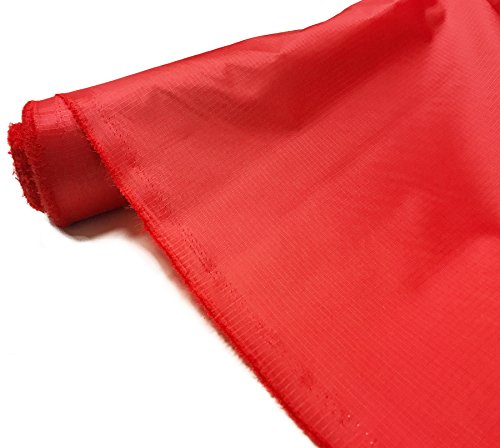 A-Express Ripstop Impermeable Poliéster Tela 3.8oz Polainas Material al aire libre Cubrir Acampar Bandera - 1 Metro (100cm x 150cm) Rojo