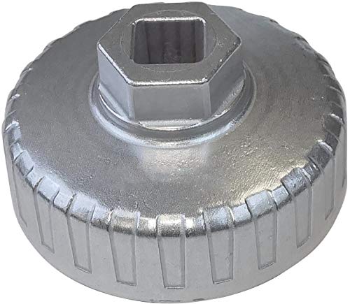 AERZETIX - Llave para filtro de aceite con accionamiento 1/2" y 6 lados exterior - 14Р-67mm - plata - herramienta de automóvil - C47170