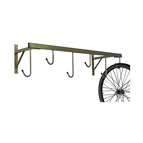 Andrys - Soporte de Bicicletas de Pared vertical para exteriores e interiores – Cuelga Bicis de Pared desmontable de hasta 6 plazas – Soporte de Acero galvanizado