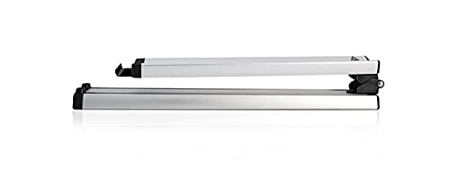 Atera 022782 Riel Plegable de Aluminio Genio Pro para portabicicletas con Enganche de Embrague, Longitud plegada 560 mm