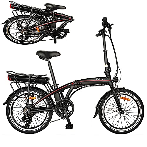 Bicicleta Eléctrica Plegable de 20 Pulgadas con Pedales, Bicicleta Eléctrica 250W 36V 10AH Velocidad máxima 25 km/h Bicicleta Ideal para Mujeres y Ancianos (Carga Rapida & Entrega Rápida)