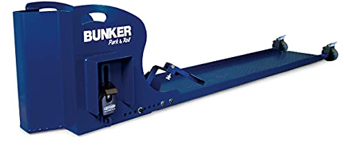 Bunker BR68KIT Kit Sistema de Ruedas y Plataforma para añadir Antirrobo Máxima Seguridad Moto/Scooter para Parking, Azul