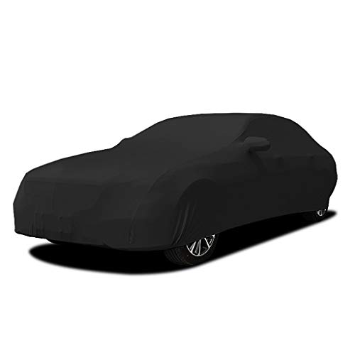 DUWEN Compatible con Porsche Panamera Turbo S E-Coche híbrido Ejecutivo cubierta transpirable coche lleno cubierta elástica de tela cubierta de polvo protector solar resistente a los arañazos cubierta