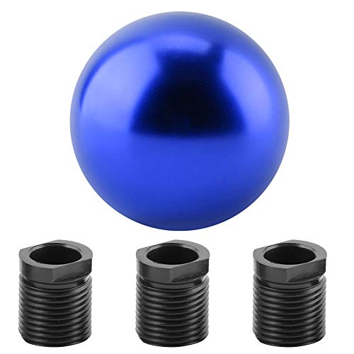 Fydun Perilla de cambio de engranaje del automóvil Cabeza de cambio de engranaje Forma de bola redonda universal Perilla manual(azul)