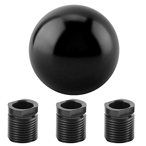 Fydun Perilla de cambio de engranaje del automóvil Cabeza de cambio de engranaje Forma de bola redonda universal Perilla manual(negro)