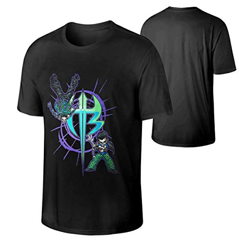 HuXiHuXiHu Camisetas y Tops Hombre Polos y Camisas, Men Jeff Hardy Logo Classic tee Black
