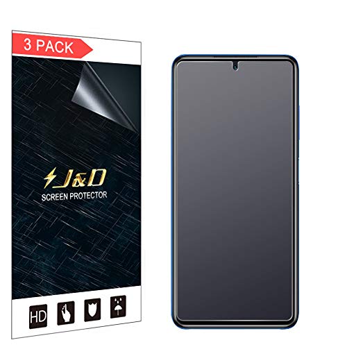 J&D Compatible para Xiaomi Poco X3 NFC Protector de Pantalla, 3 Paquetes Anti reflejante, No Cobertura Completa Película Mate Protector de Pantalla para Xiaomi Poco X3 NFC