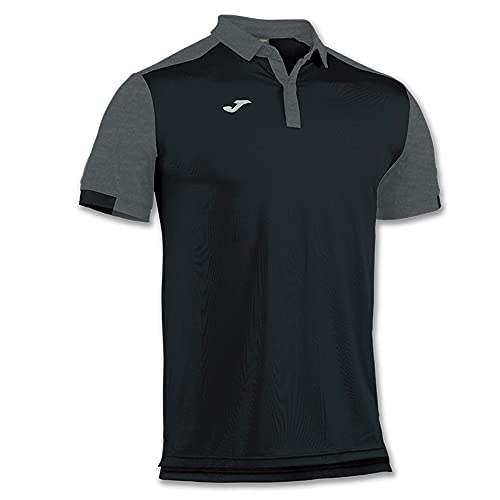 Joma Comfort Camiseta Polo, Hombres, Negro-100, XS
