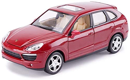 Juciyuan Modelo de automóvil 1,24 Cayenne SV Simulación Aleación de Aleación de Duración Adornos de Juguete Deportes Colección de Autos Deportivos (Size : Red)