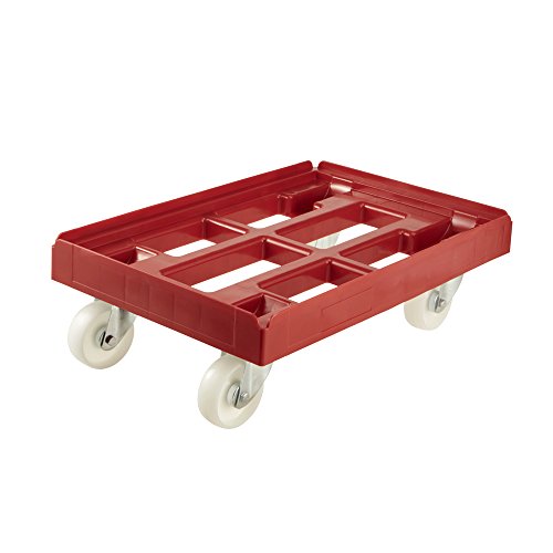 Keeeper Plataforma con Ruedas para Cajas o Cestas de Transporte, Carga máxima: 300 kg, 61 x 41 x 19 cm, Rolf, Rojo