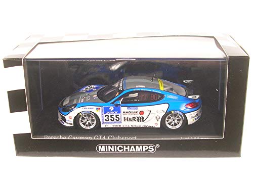 Minichamps 437166155 - Porsche Cayman Gt4 Clubsport - Bohr/Schmickler/Humbert - 24h Nürburgring 2016 - Escala 1/43 - Vehiculo en Miniatura