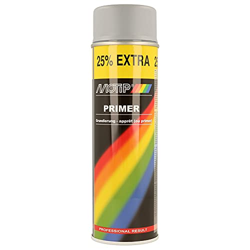 Motip Primer 04054 - Spray para reparaciones de superficies, color Gris (Primer Grey), 500 ml