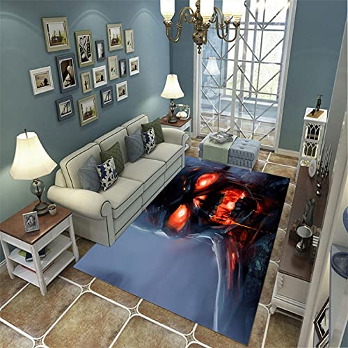 N/S Alfombra Sala de Estar Dormitorio Alfombra Moderno Impreso en 3D Decoración para el hogar Alfombra Suave Antideslizante F-2011Q 80X150Cm