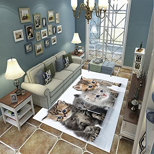 N/S Alfombra Sala de Estar Dormitorio Alfombra Moderno Impreso en 3D Decoración para el hogar Alfombra Suave Antideslizante F-2155Q 80X150Cm