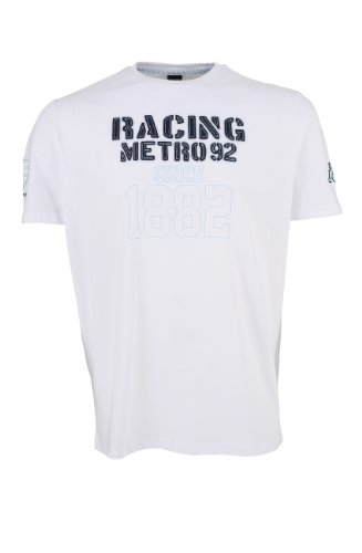 Racing Metro 92 – Camiseta oficial Kappa – Rugby Top 14 – talla de niño, Niño, blanco, 14 años