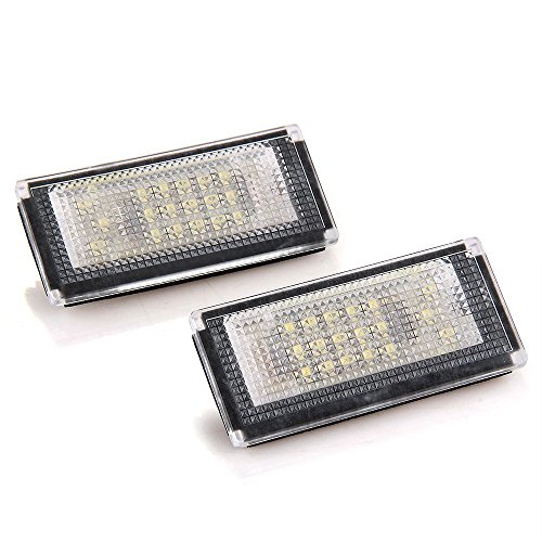 RETYLY 2X Placa LED de iluminacion Luces de la matricula para Mini Cooper R50 R52