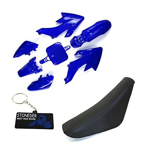 STONEDER Carenado de plástico azul de espuma para CRF50 XR50 Pit Dirt Bike y sus copias chinas 50 90125 160cc SSR YCF IMR Atomik Thumpstar Piranha DHZ GPX