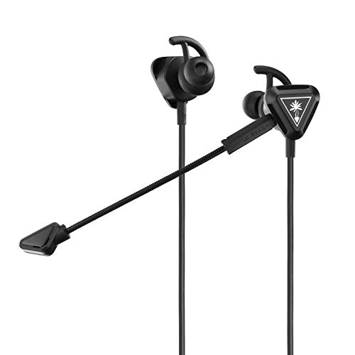 Turtle Beach Auriculares para juego Battle Buds, Nintendo Switch, Xbox One, PS4, PS5, Negro/Plata