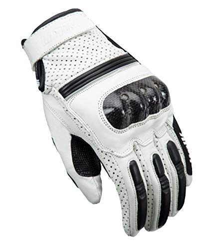 UNIK Bovine Leather C-12 Gloves Pair Guantes, Hombre, Blanco, X-Small