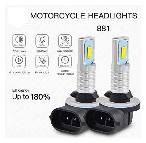 XIAOFANG 100W LED Faro Bombillas Fit Fit for Polaris Sportsman 110 300 400 450 500 550 570 600 700 800 850 1000 & Ace XP x2 SP 2005-2018