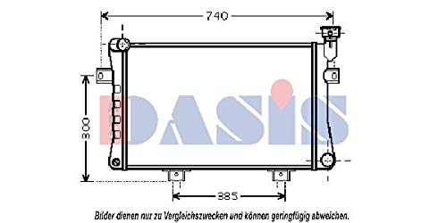 AKS Dasis 492003N Radiador, refrigeración del motor