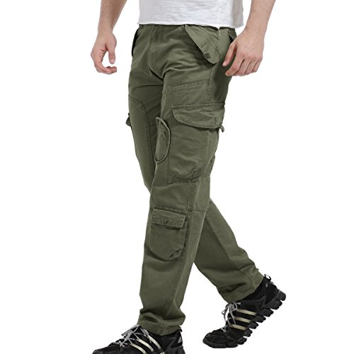 AYG - Pantalones cargo para hombre, tallas S - XXXXL verde Army Green#010 XL