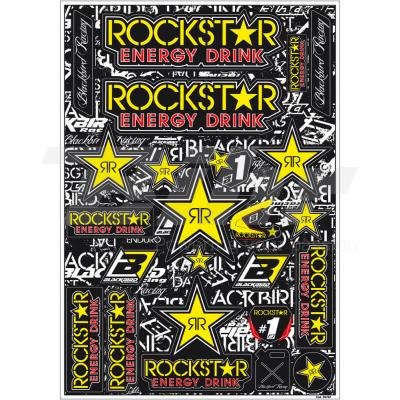 BLACKBIRD RACING - 89873/54 : Kit adhesivos calcas pegatinas decorativas Rockstar Energy 5076L