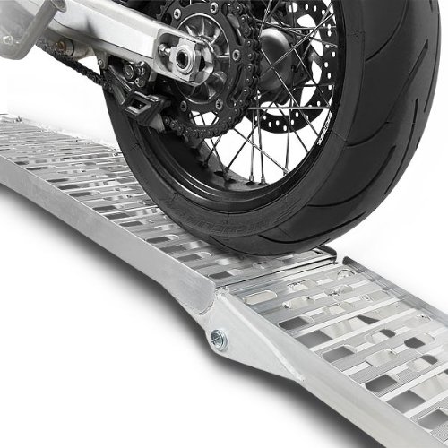 ConStands rampa de Carga Aluminio, MAX. 340 kg, Plegable, por Moto, Scooter, Quad, ATV