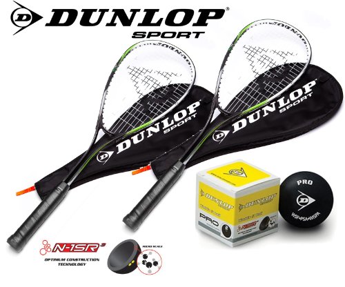 DUNLOP 2X - Raqueta de Squash