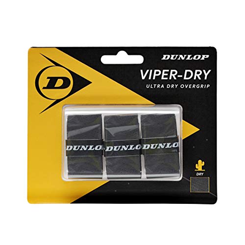 Dunlop 613257 Grip de Tenis, Unisex-Adult, Negro, Talla Única