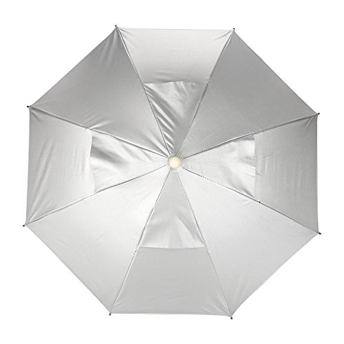 Fafeims Ajustable Manos Libres Pesca Headwear Paraguas Sombrero Sun Rain Cap Protección UV Head Umbrella para OurdoorFishing