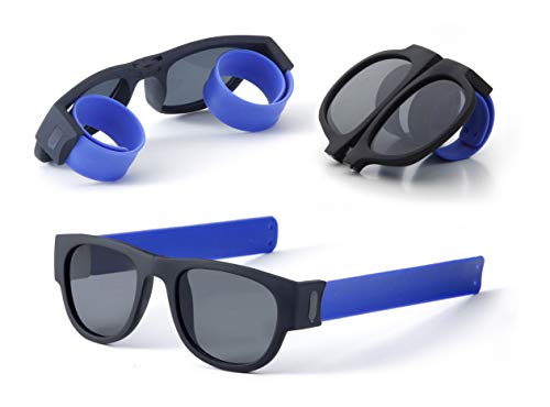 Gafas de Sol Plegables de Pulsera Unisex. Proteción Total UV400. Resistente y duradera. Ideal para Conducir, Viajes, Playa, Montaña, Deporte, Fiestas.