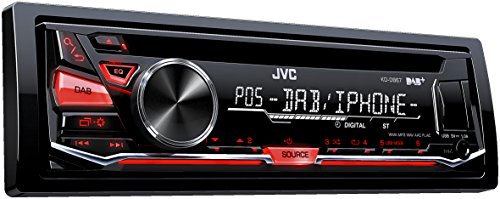 JVC kd-db67en Coche estéreo Receptor de CD con sintonizador Dab, Reproductor de CD y USB entradas