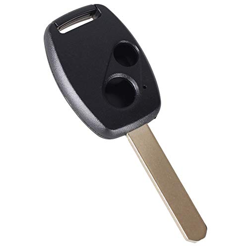 Kelay Key Fob Case Control remoto Reemplazo de llave con llave Compatible con Honda Accord Crosstour Civic CR-V CR-Z Pilot Fit Odyssey (2 botones)