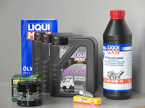 Kit de mantenimiento para ATV / Quad Kymco MXU 400 4x4/2x4, inspección – filtro de aceite, vela