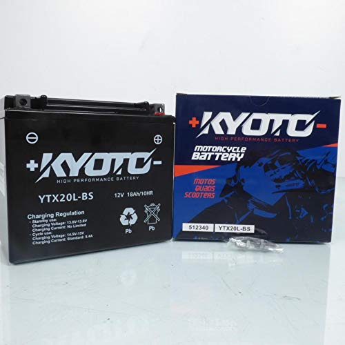 Kyoto - Batteria per Quad Yamaha 450 Yfm Fa Kodiak 2003-2007 GTX20L-BS SLA / 12 V 18 Ah