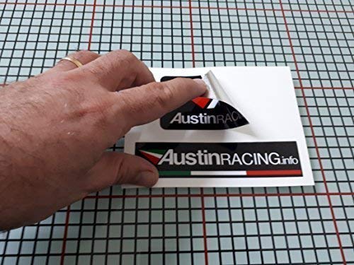 Pegatina Adhesivo Austin Racing Tubo Escape Aluminio Altas TEMPERATURAS