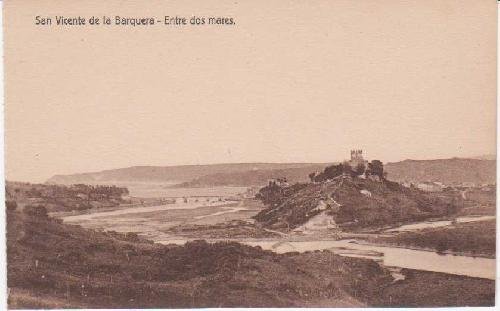 Postal Antigua - Old Postcard : San Vicente de la Barquera - Entre dos mares