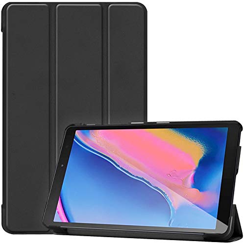 ProCase Funda Folio para Galaxy Tab A 8.0 2019 SM-P200 SM-P205, Carcasa Tipo Libro Delgada con Soporte/Tapa Inteligente para Galaxy Tab A con S Pen 8.0" 2019 -Negro