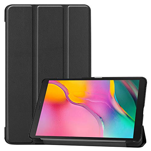 ProCase Funda Folio para Galaxy Tab A 8.0 2019 SM-T290/T295, Carcasa Tipo Libro Fina con Soporte para 8.0 Pulgadas Galaxy Tab A 2019 Tablet, Compatible con Modelo SM-T290(Wi-Fi) SM-T295(LTE) -Negro