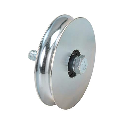 Rueda de puerta correderas y porton diametro 120mm, para perfil en U de 20mm, en acero zincado - MADE IN ITALY - precio e qualidad profesional