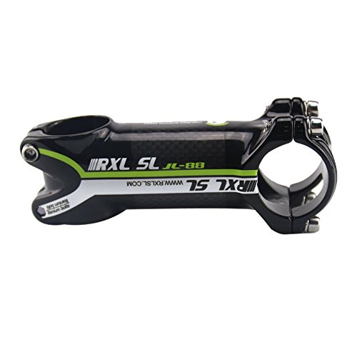 RXL SL potencias de Bici Carbono 28.6mm Potencia Manillar Carretera 31.8 * 100mm 3K Brillante Verde