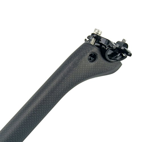 RXL SL Tija Carbono Adecuado para Bicicletas de Montaña de Carretera 3K Mate Negro 31.6 * 400mm