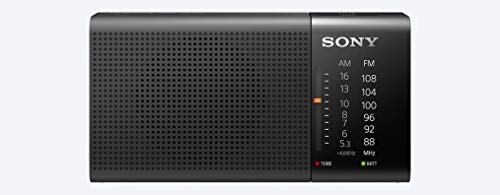 Sony - Radio portátil Am/FM para el hogar, Color Negro (ICF-P36)