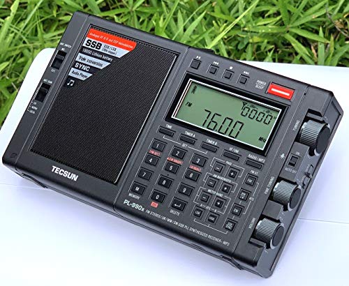 Tecsun PL-990X Receptor Multibanda FM/LW/MW/SW y MP3 de Gama Alta, Gris