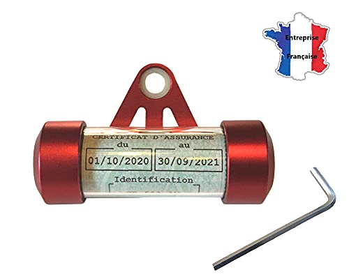 Ugozen - Soporte para llave de coche para moto o quad, 50 x 30 mm, color rojo