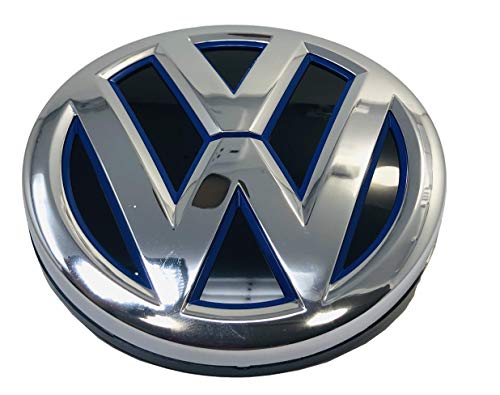 Volkswagen Accesorio Original Emblema Cromado/Azul Ultramarino Portón Trasero e-Golf, Golf 2013-2017 (Croma
