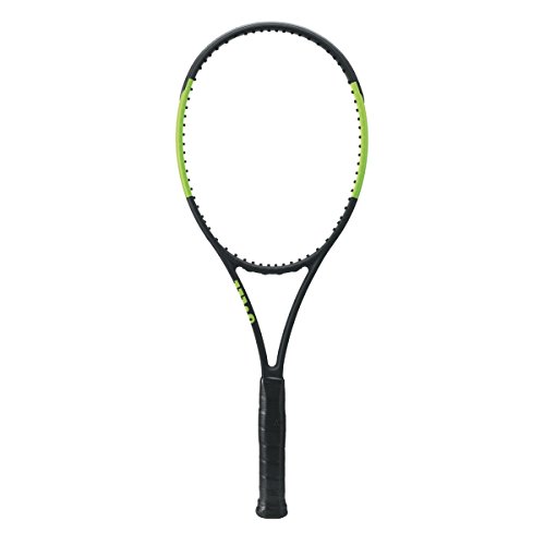Wilson Blade 98L 16X19 FRM W/O Raqueta de Tenis, Unisex Adulto, Negro/Verde (Black Velvet/Electric Lime), 2