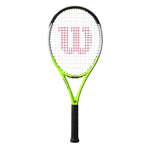 Wilson Blade Feel RXT 105 Raqueta de tenis para uso recreativo, Grafito/Compuesto, Verde/gris/negro, WR054710U1